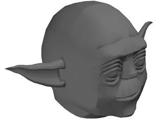 Star Wars Yoda Head 3D Model preview