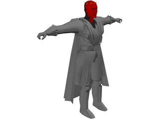 Star Wars Darth Maul 3D Model preview