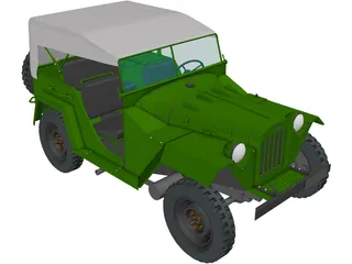 Gaz 67B (1944) 3D Model preview