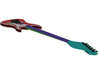 Guitar 3D Model preview