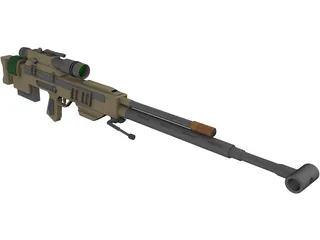 Ramjet Rifle 3D Model preview