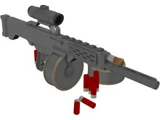 USAS12 3D Model preview
