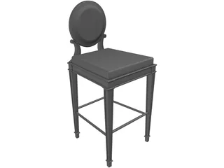 Barstool 3D Model preview
