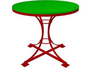 End Table 3D Model preview