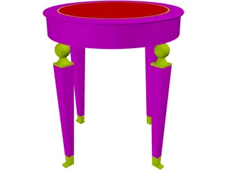 End Table 3D Model preview