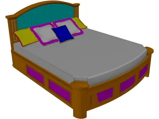 Bed Master Berth 3D Model preview