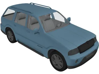 Lincoln Aviator 3D Model preview