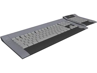 Logitech diNovo Keyboard 3D Model preview