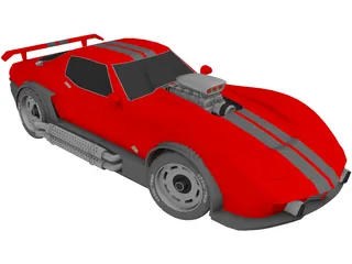 Chevrolet Corvette Supecharged (1981) 3D Model preview