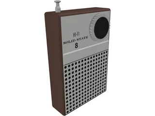 Transistor Radio 3D Model preview