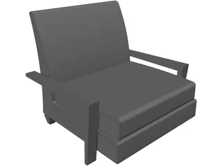 Chair Lobby 3D Model preview