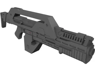 Machine Gun 3D Model preview