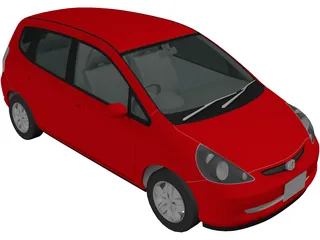 Honda Fit [Jazz] (2002) 3D Model preview
