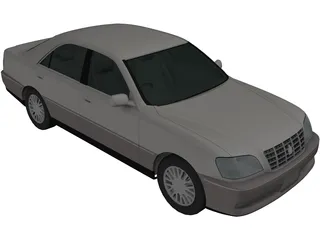 Toyota Crown (2001) 3D Model preview