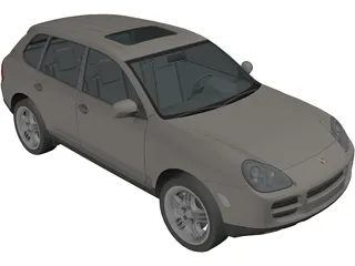 Porsche Cayenne S (2004) 3D Model preview