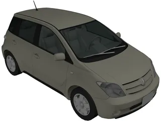 Scion xA / Toyota Ist (2001) 3D Model preview