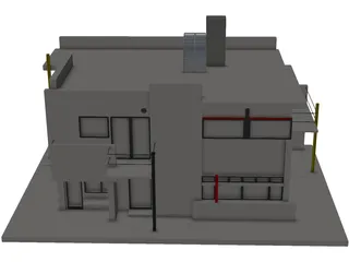 Schroder House 3D Model preview