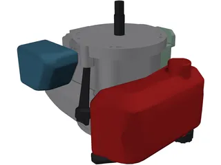 Lawn Mower Engine 3D Model preview