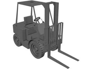 Forklift 3D Model preview