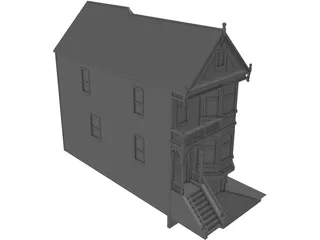 House Urban Victorian 3D Model preview