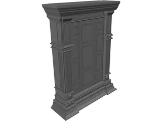Narnia Wardrobe 3D Model preview