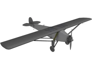 Ryan Spirit of St. Louis 3D Model preview