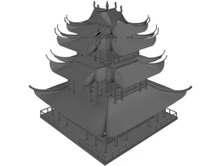 Pagoda 3D Model preview