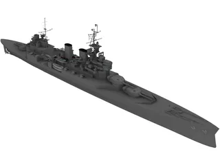 Renown Battlecruiser 3D Model preview