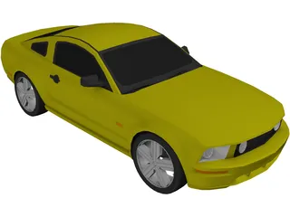 Ford Mustang (2005) 3D Model preview