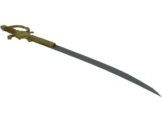 Flinlock Cutlass 3D Model preview