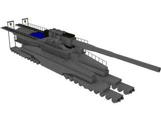 Dora Railgun 3D Model preview