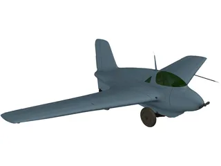 Messerschmitt Me 163 Komet 3D Model preview