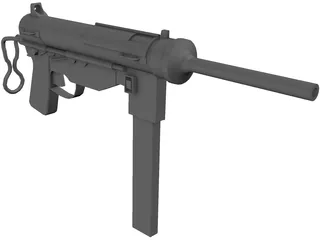 M3 Greese Gun 3D Model preview