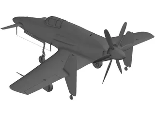 Kyushu J7W Shinden 3D Model preview