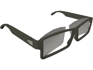 Gucci Glasses 3D Model preview