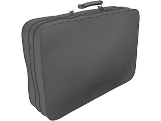 Traveling Suitcase 3D Model preview
