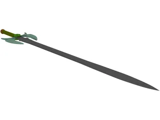 Fantasy Sword 3D Model preview