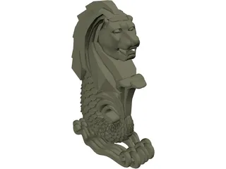 Merlion 3D Model preview