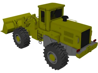 Front End Loader 3D Model preview