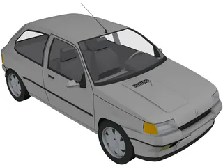 Renault Clio 3D Model preview