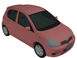 Toyota Yaris 3D Model preview