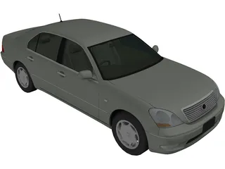 Lexus LS430 (2003) 3D Model preview