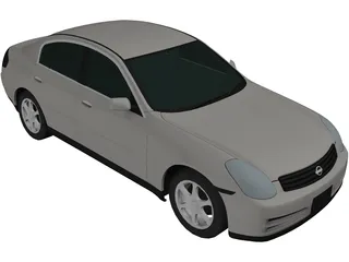 Nissan Skyline V35 Sedan 3D Model preview
