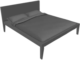 Alicudi Bed 3D Model preview