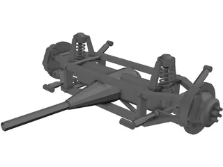 Rear Suspension 3D Model preview