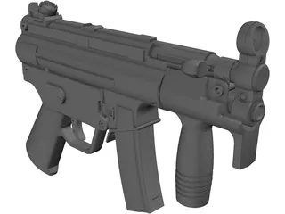 Heckler&Koch MP5K 3D Model preview