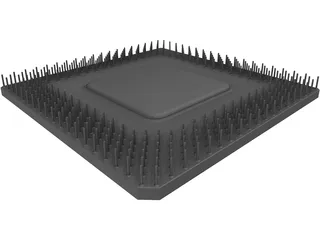 CPU Processor 3D Model preview