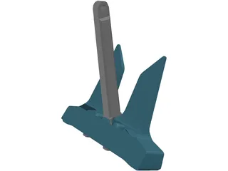 Danforth Anchor 3D Model preview