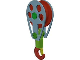 Crane Hook Medium 3D Model preview