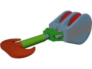 Crane Hook Large 3D Model preview